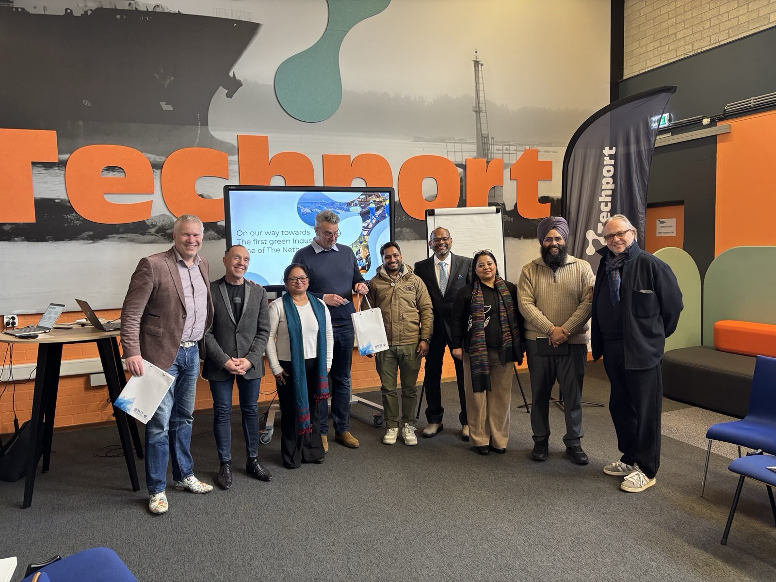 Internationale delegatie bezoekt Techport: innovatie verbindt wereldwijd